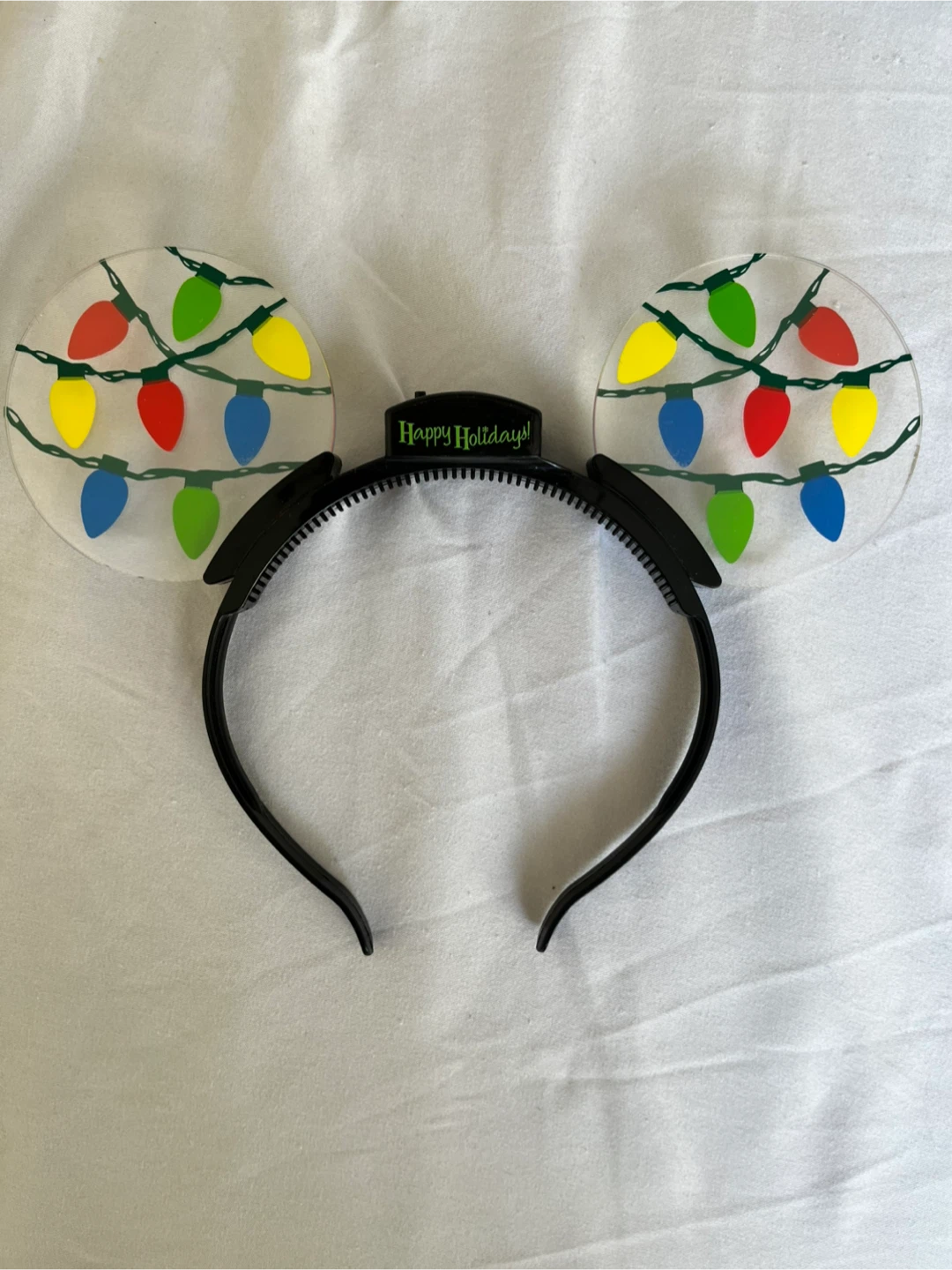 Disney Light-Up Holiday Mickey Ears Headband