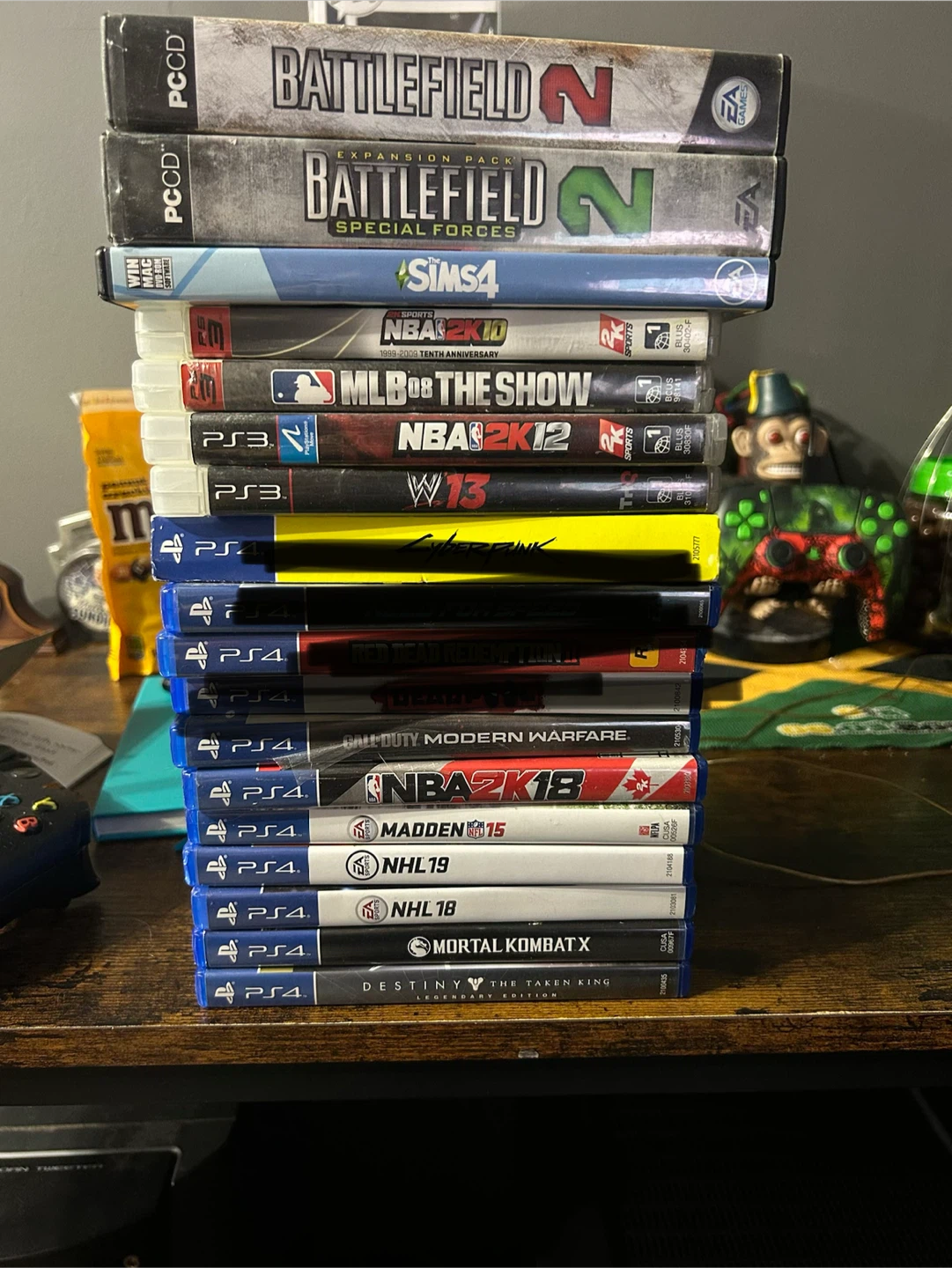 Various video games ps4 ps3 and PC