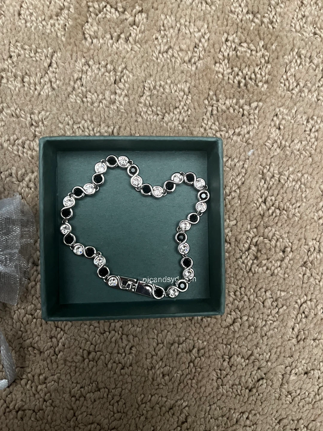 NIC & SYD Tennis Bracelet with Swarovski Crystals