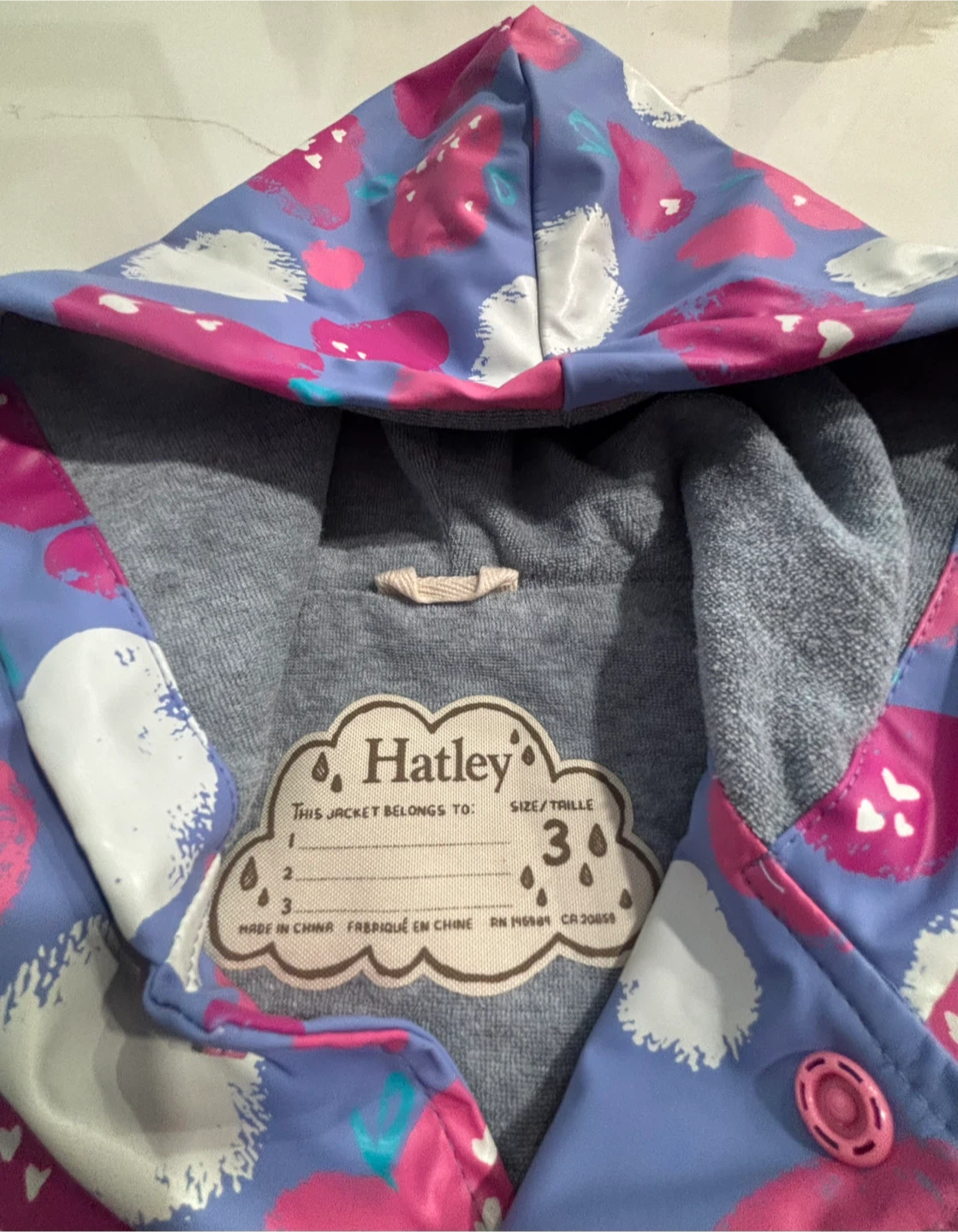 Hatley Kids Rain Jacket Size 3 - photo 2