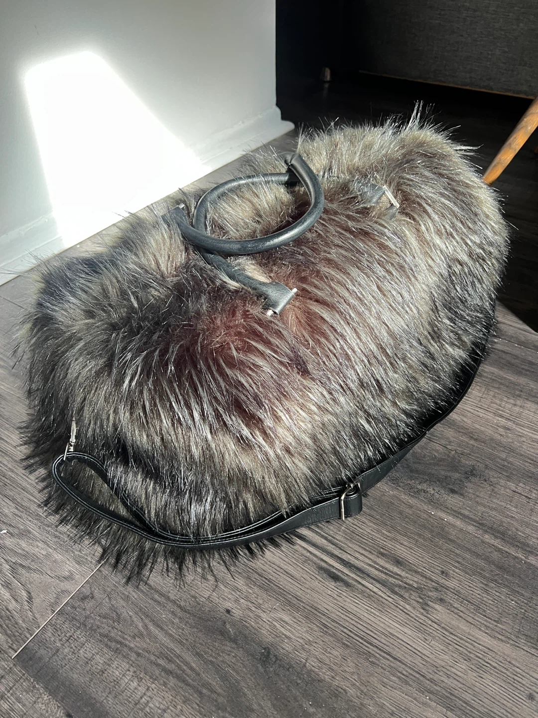 Artisan NY Faux Fur Duffel Bag