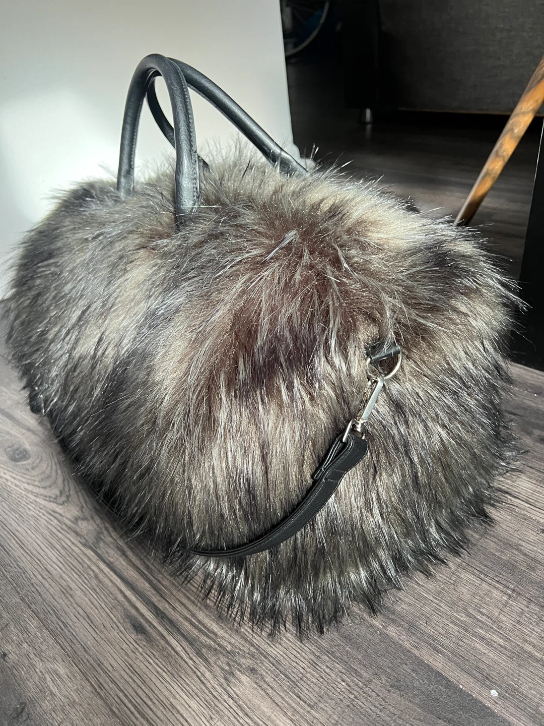 Artisan NY Faux Fur Duffel Bag - photo 2