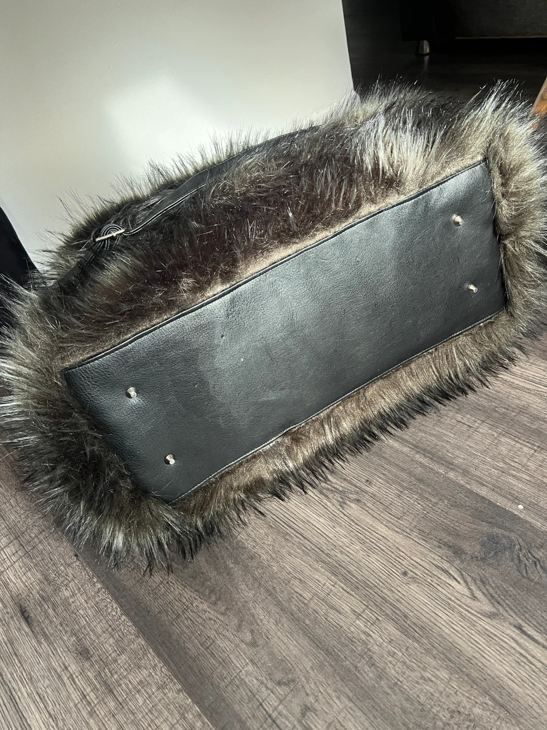 Artisan NY Faux Fur Duffel Bag - photo 3