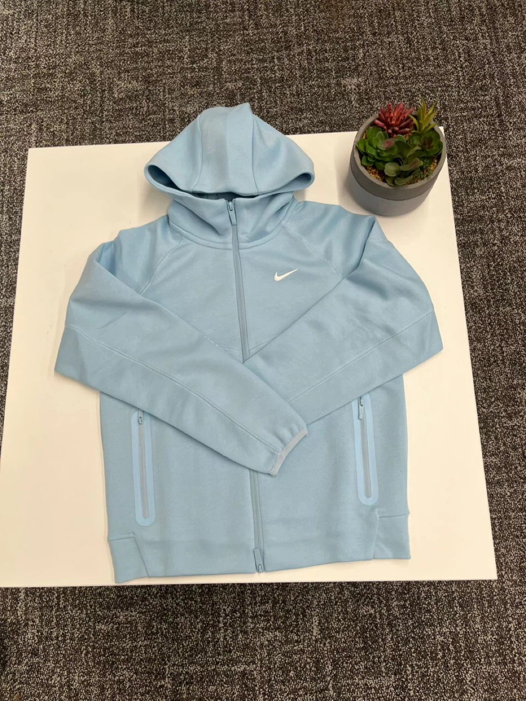 Nike Light Blue Full-Zip Hoodie