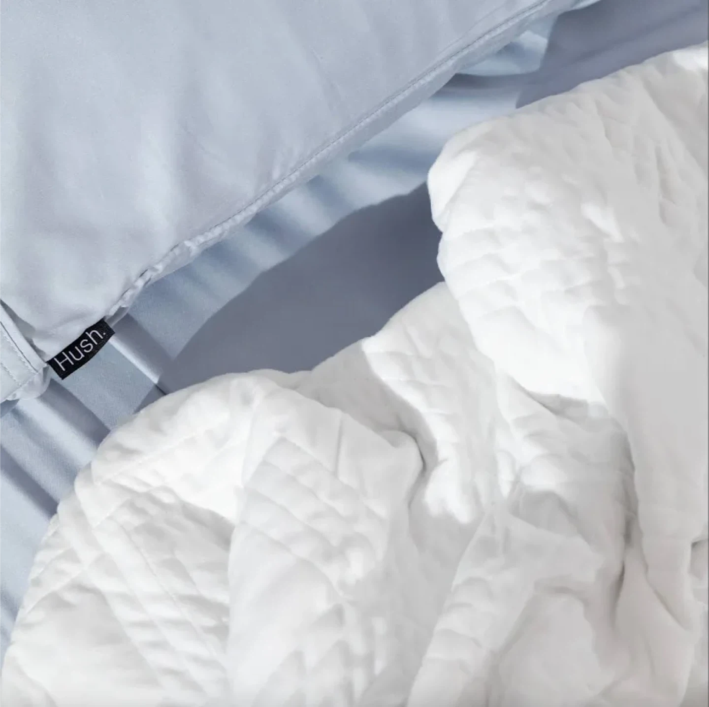Hush White Duvet Cover - White - photo 4