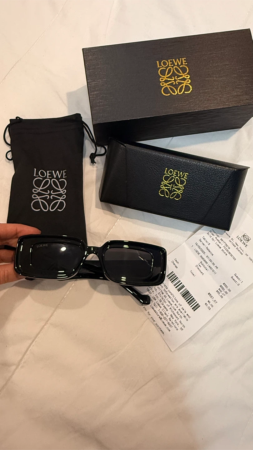 Loewe Black Acetate Sunglasses