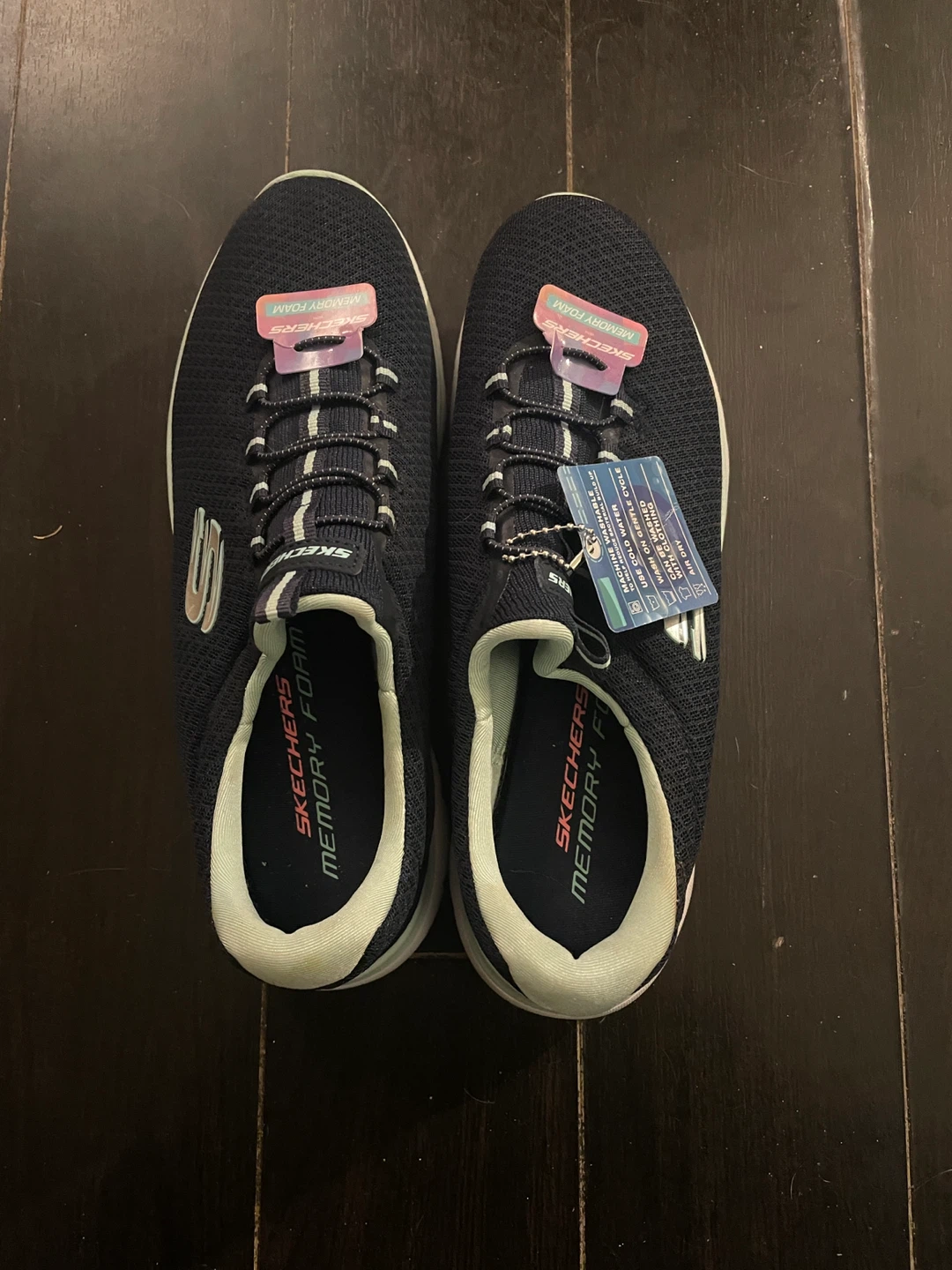 Skechers Memory Foam Women's Sneakers Size 9 Navy Blue