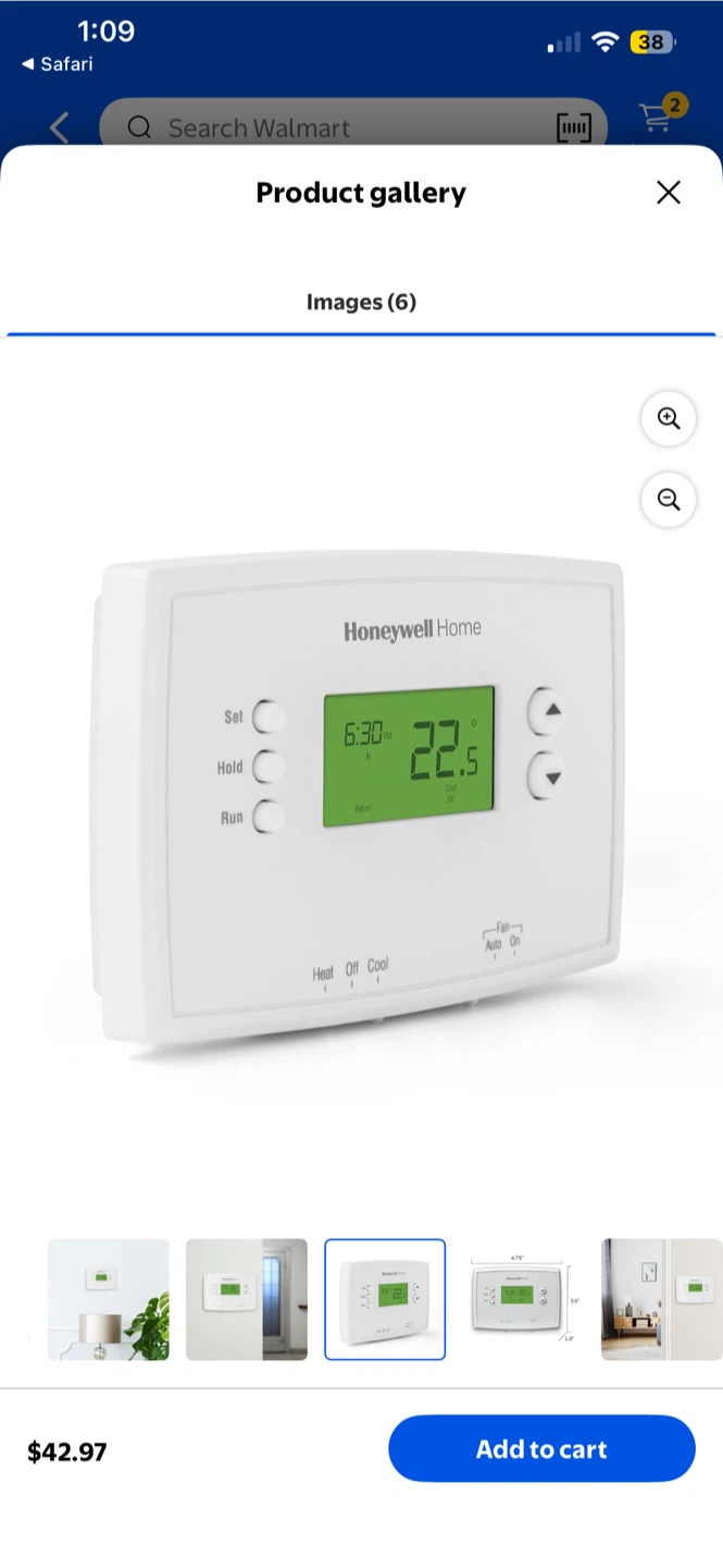 Honeywell Home Digital Thermostat - photo 3