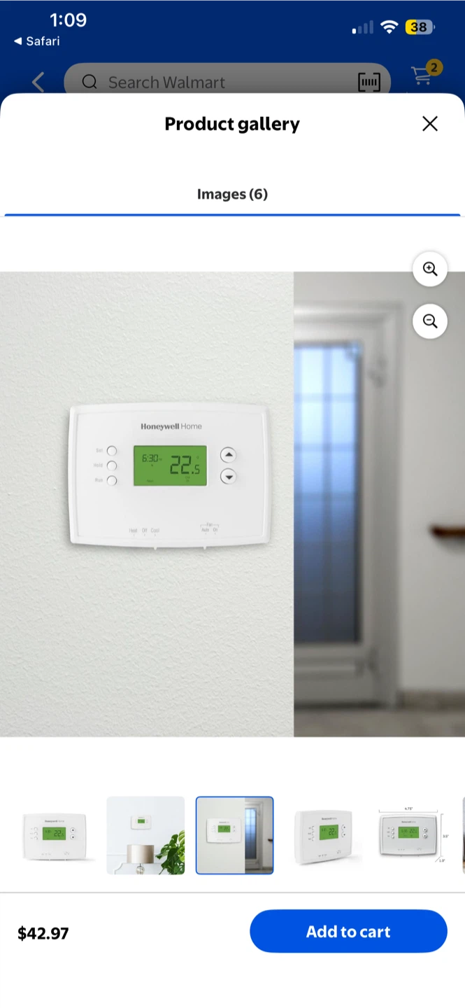 Honeywell Home Digital Thermostat - photo 2