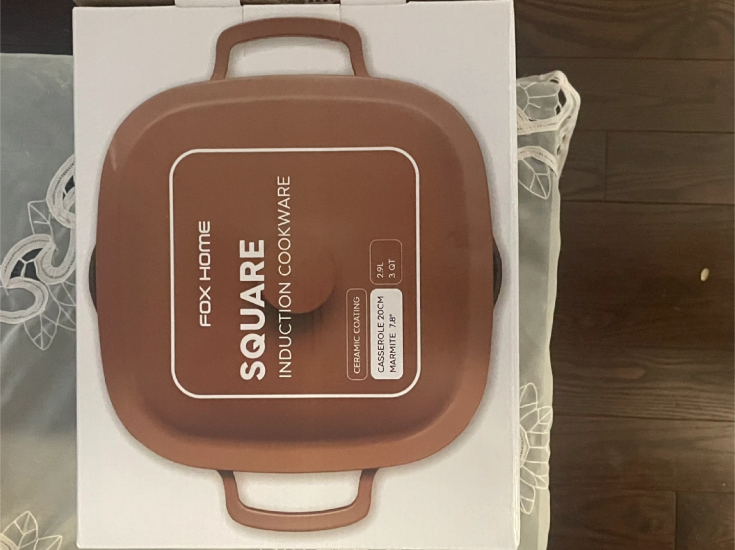 BRAND NEW FOX HOME SQUARE Induction Cookware Casserole 20cm 2.9L - photo 3