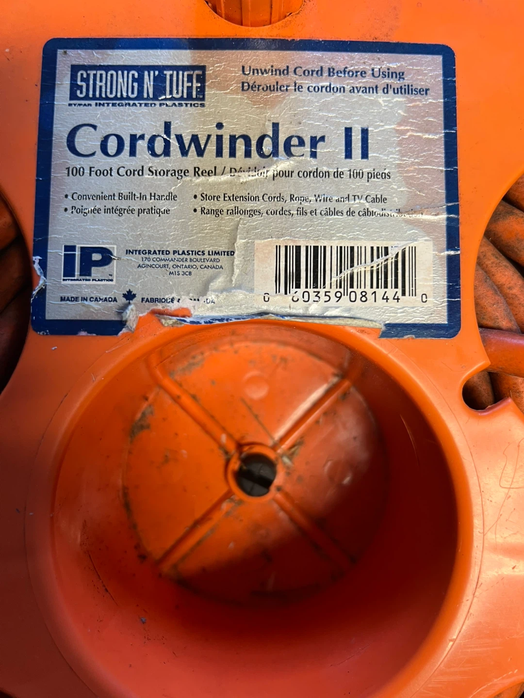 STRONG N' TUFF Cordwinder II 100 Foot Cord Storage Reel - photo 2