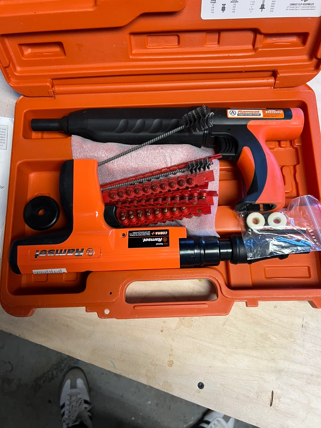 Ramset Cobra+ Powder Actuated Tool Kit - photo 3