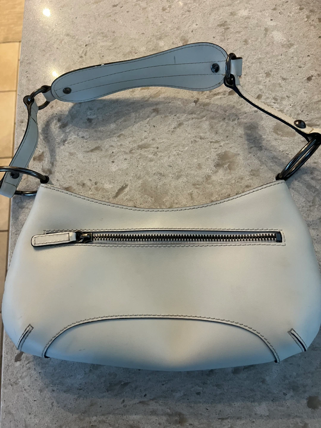 Cream leather Guess Shoulder Bag - photo 3
