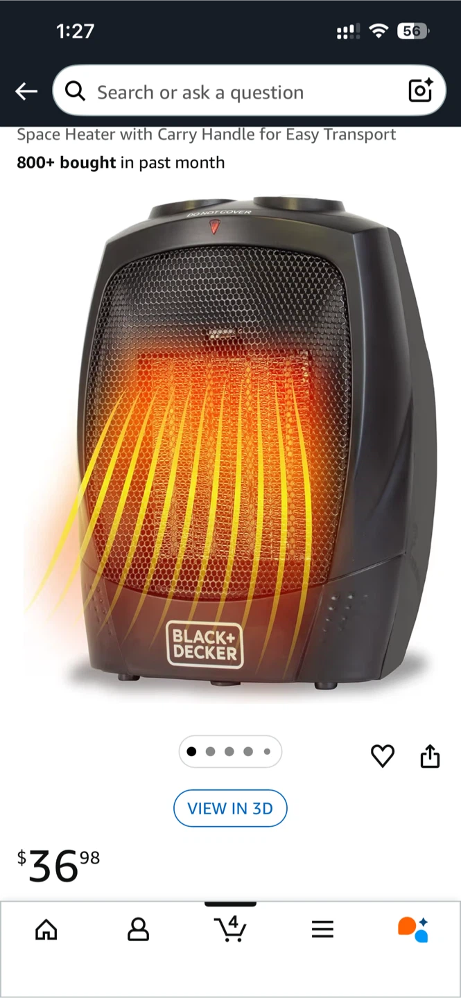 Black+Decker Portable Space Heater