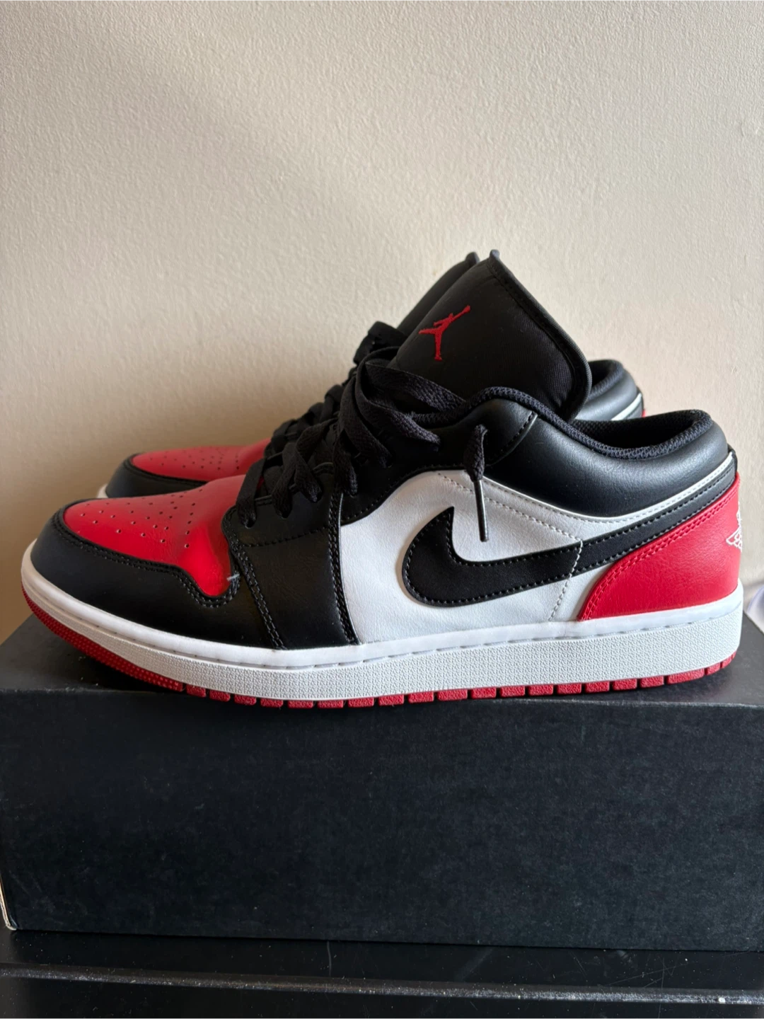 Air Jordan 1 Low Bred Toe 2.0 Men’s Sz 12 - photo 3