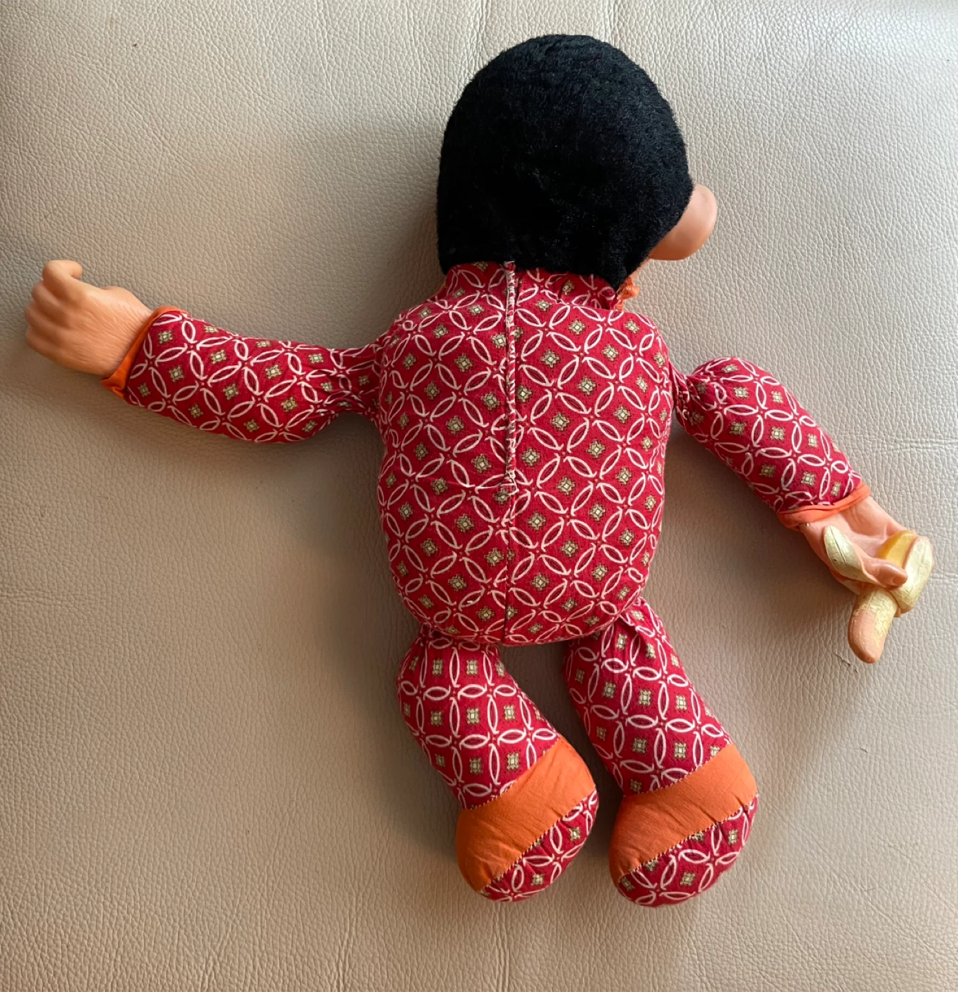 Vintage 1960’s Plush Monkey with Banana Toy - photo 3