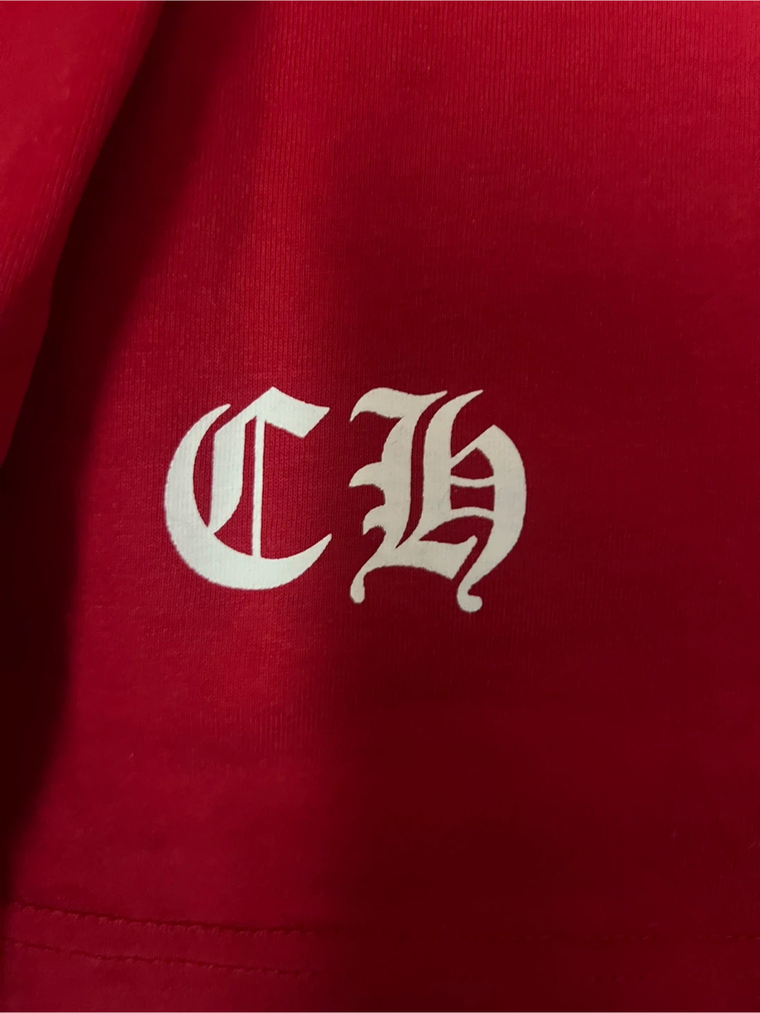 Chrome Hearts Red Long Sleeve Shirt