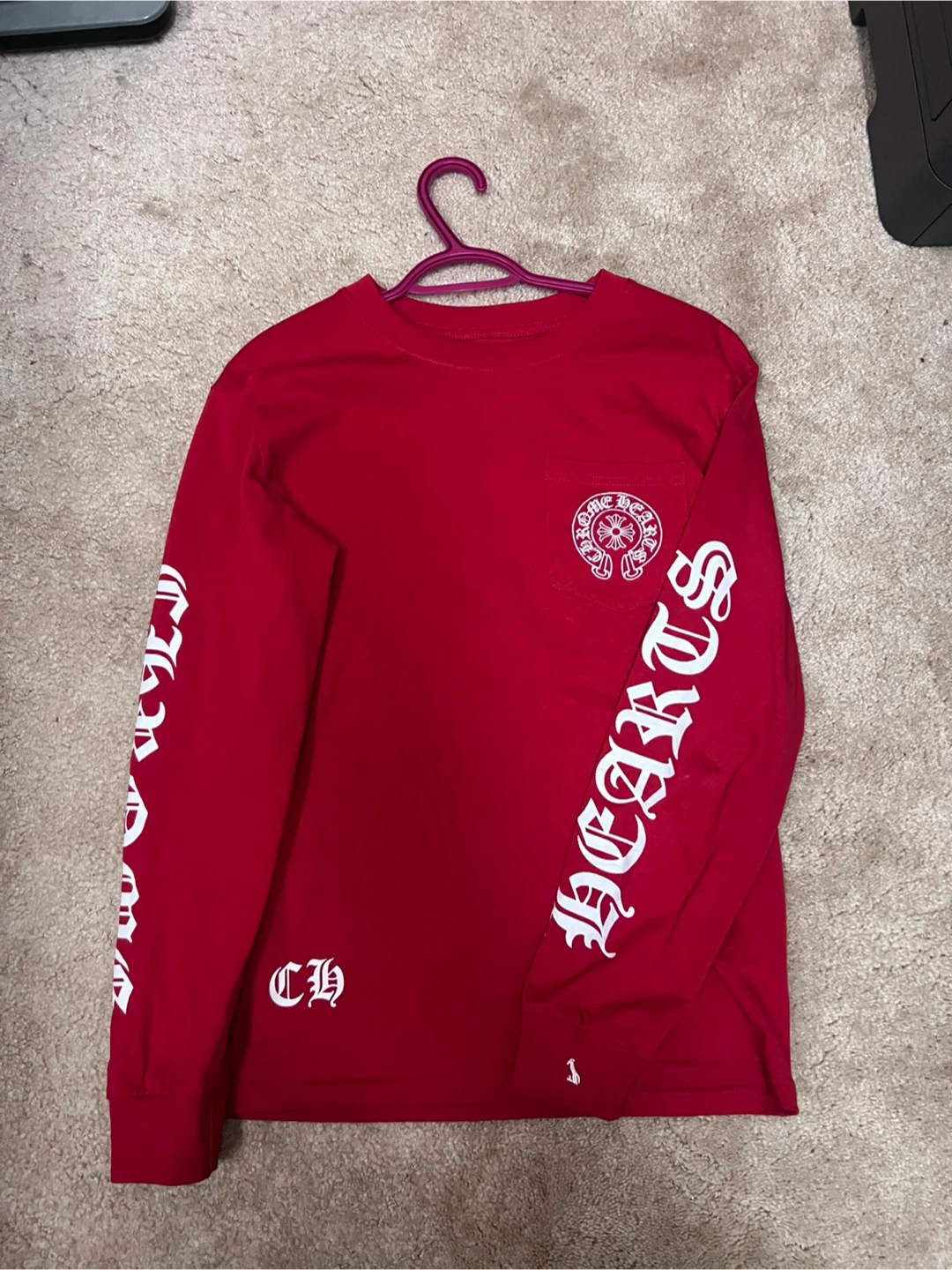 Chrome Hearts Red Long Sleeve Shirt - photo 3