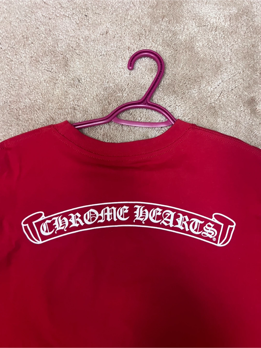 Chrome Hearts Red Long Sleeve Shirt - photo 4