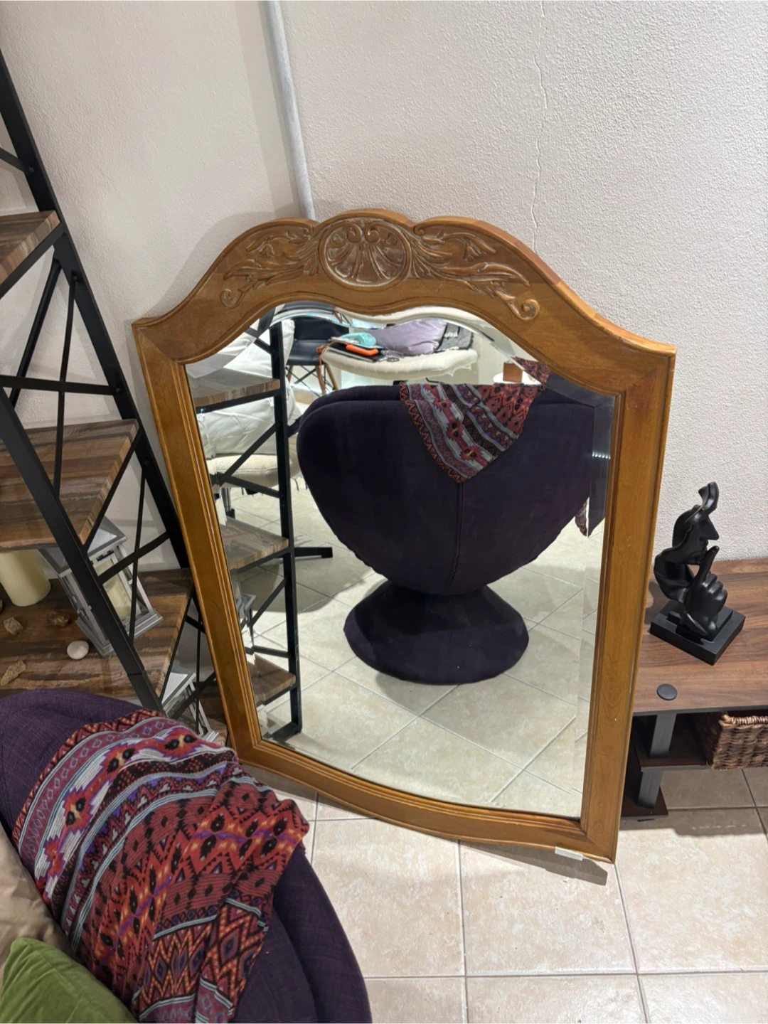 Ethan Allen Wood Framed Mirror