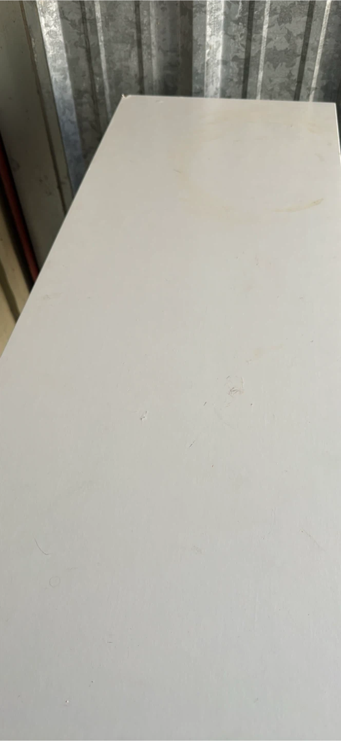 White Compact Desk with Shelving - photo 2