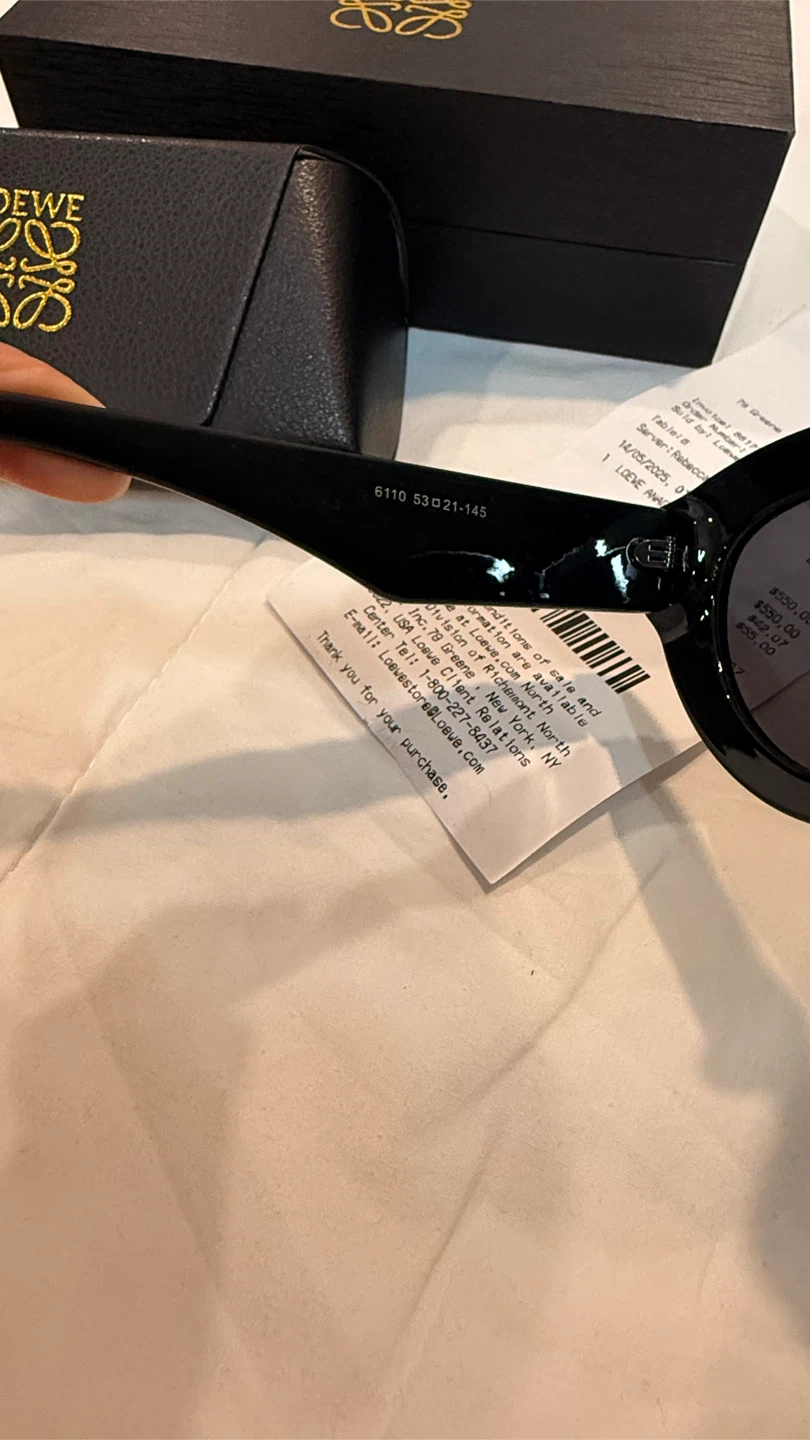 Loewe Black Oval Sunglasses - photo 2