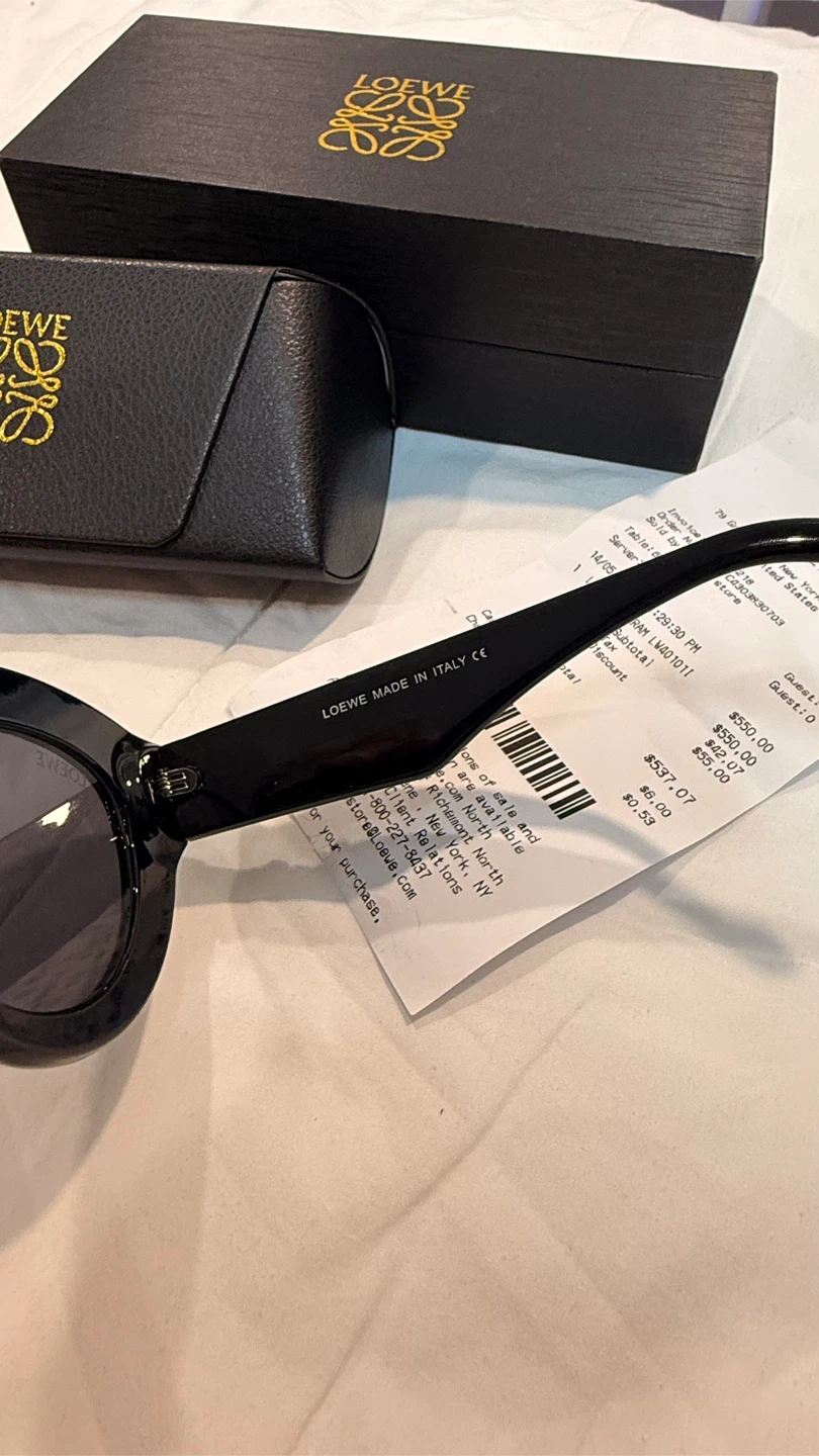 Loewe Black Oval Sunglasses - photo 4