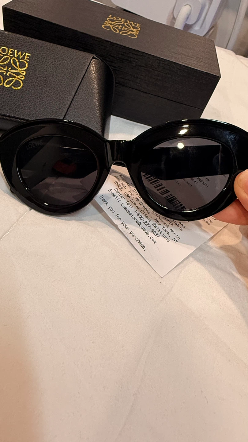 Loewe Black Oval Sunglasses - photo 5