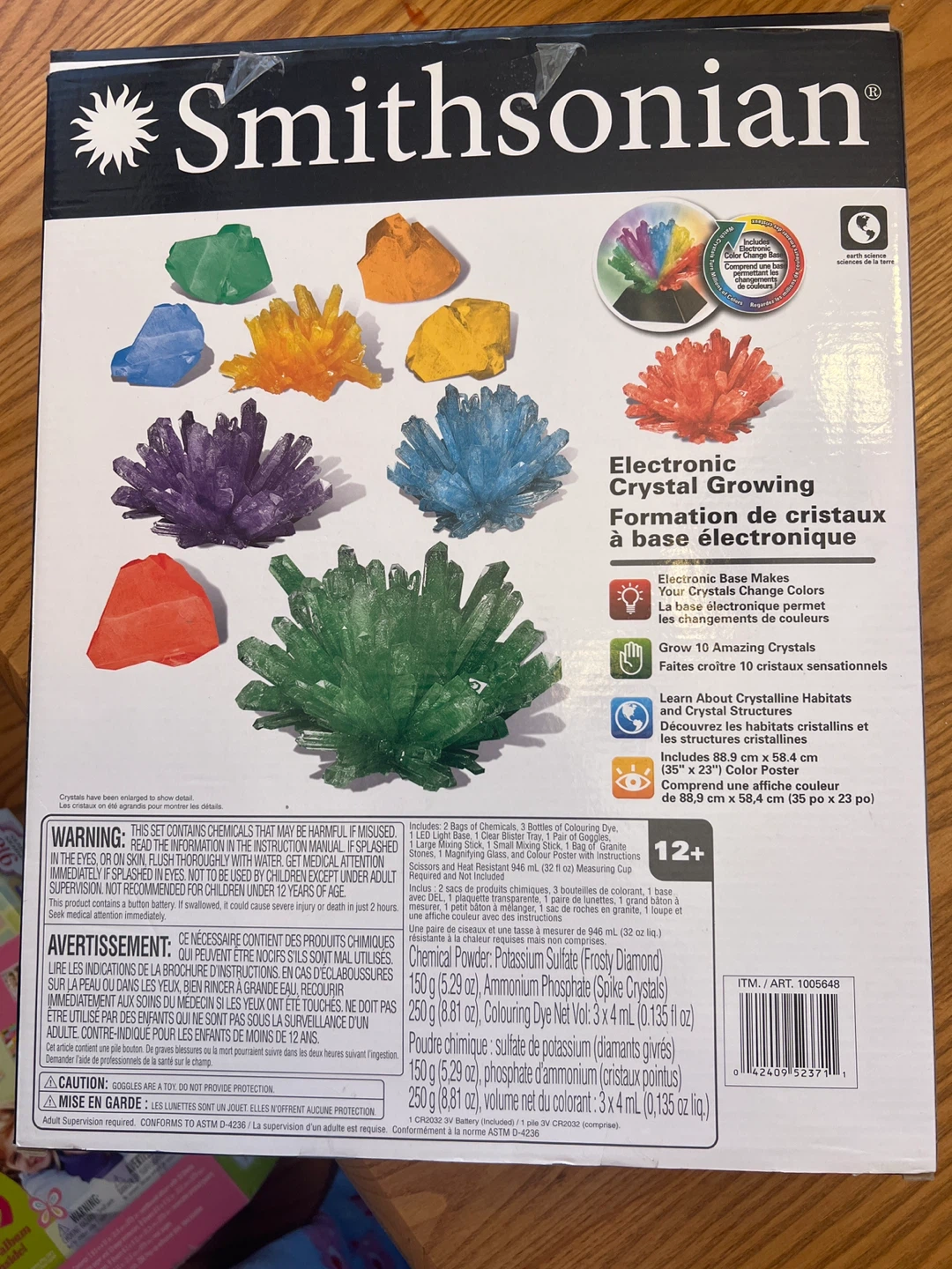 Smithsonian Electronic Crystal Growing Kit