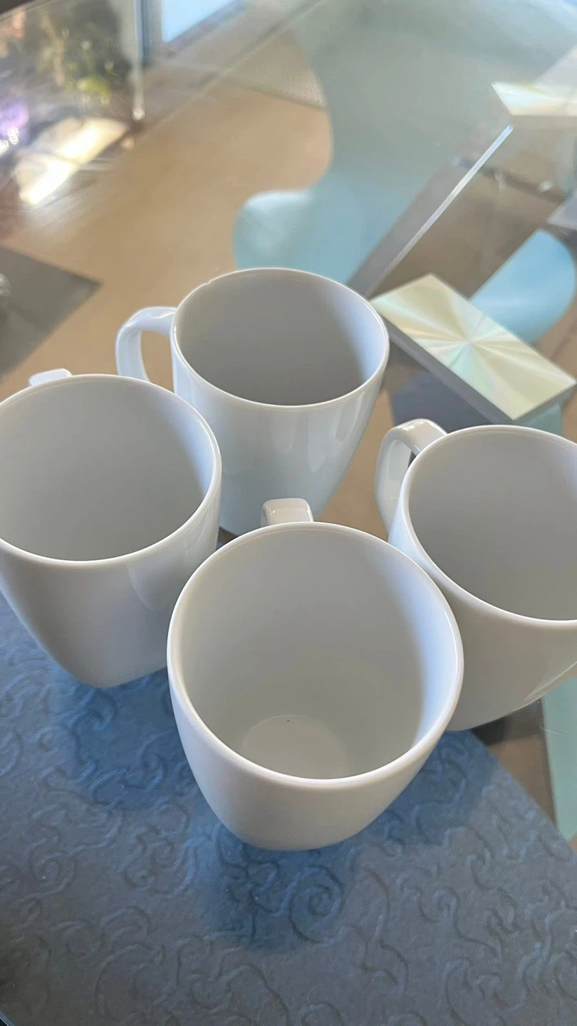 Set of 4 ikea White Coffee Mugs