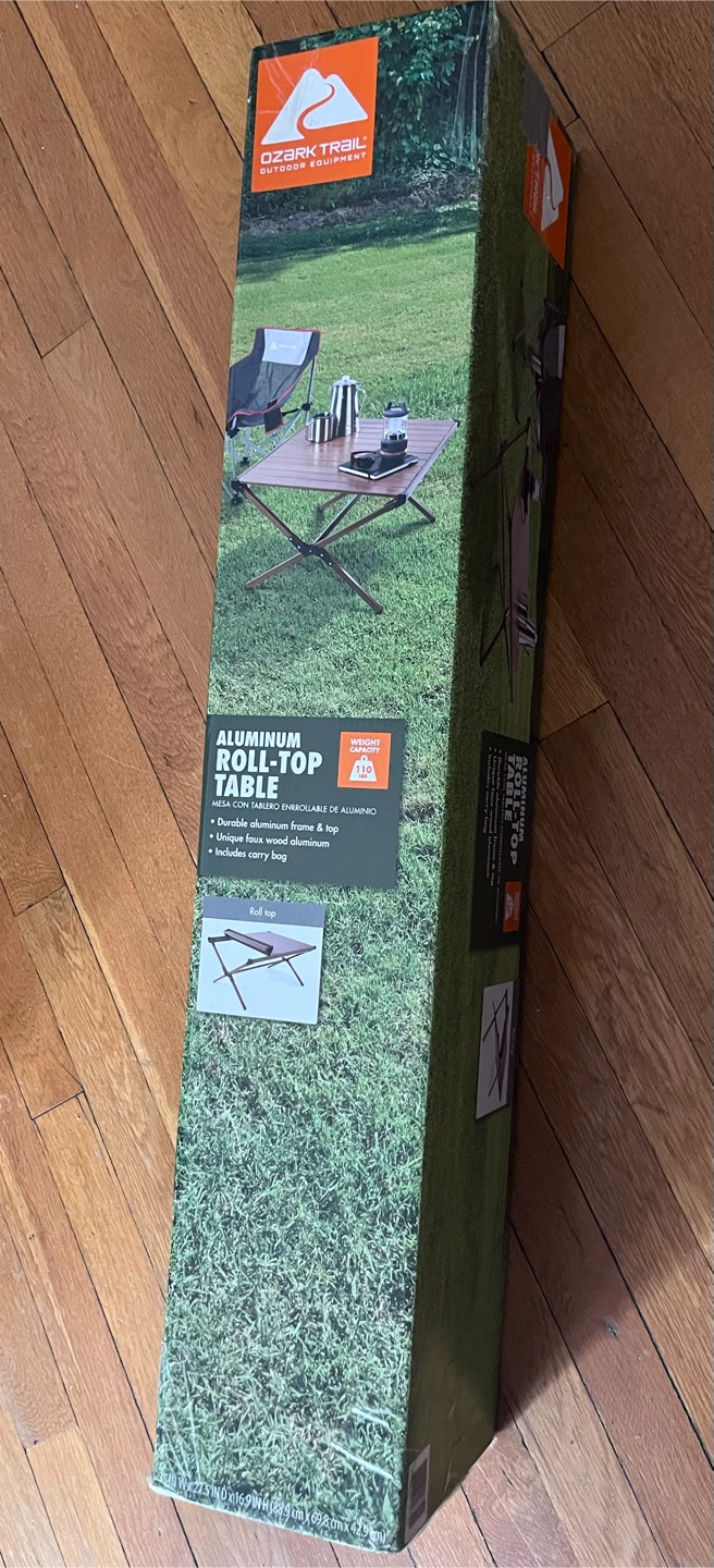 🥕Ozark Trail Aluminum Roll-Top Table with Carry Bag - photo 3