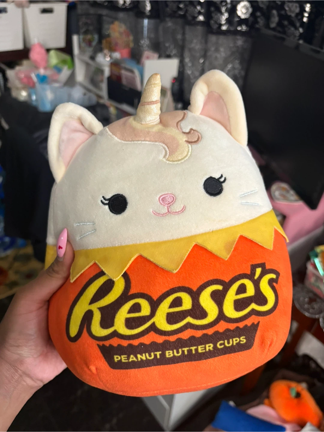 Squishmallows Reese's Peanut Butter Cups Cat Plush