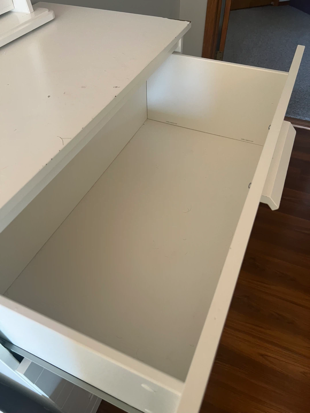 White Dresser with Mirror - photo 3