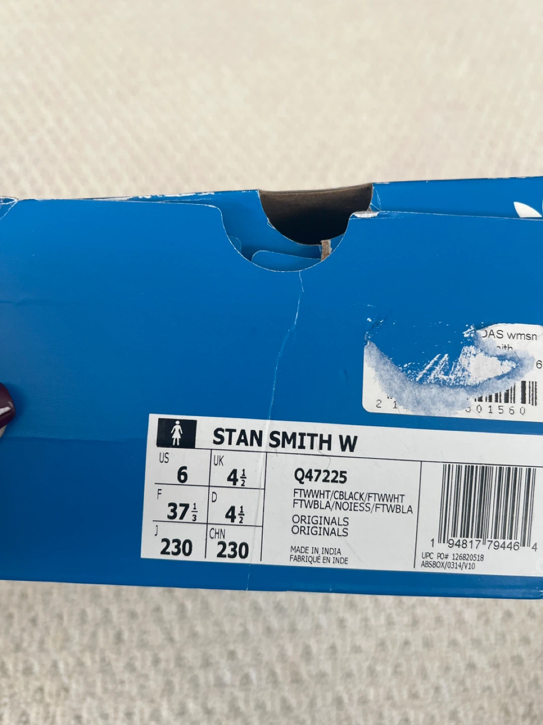 Adidas Stan Smith W White Women's Sneakers Size 6 US - photo 4