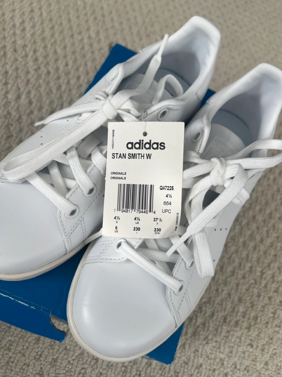 Adidas Stan Smith W White Women's Sneakers Size 6 US - photo 3