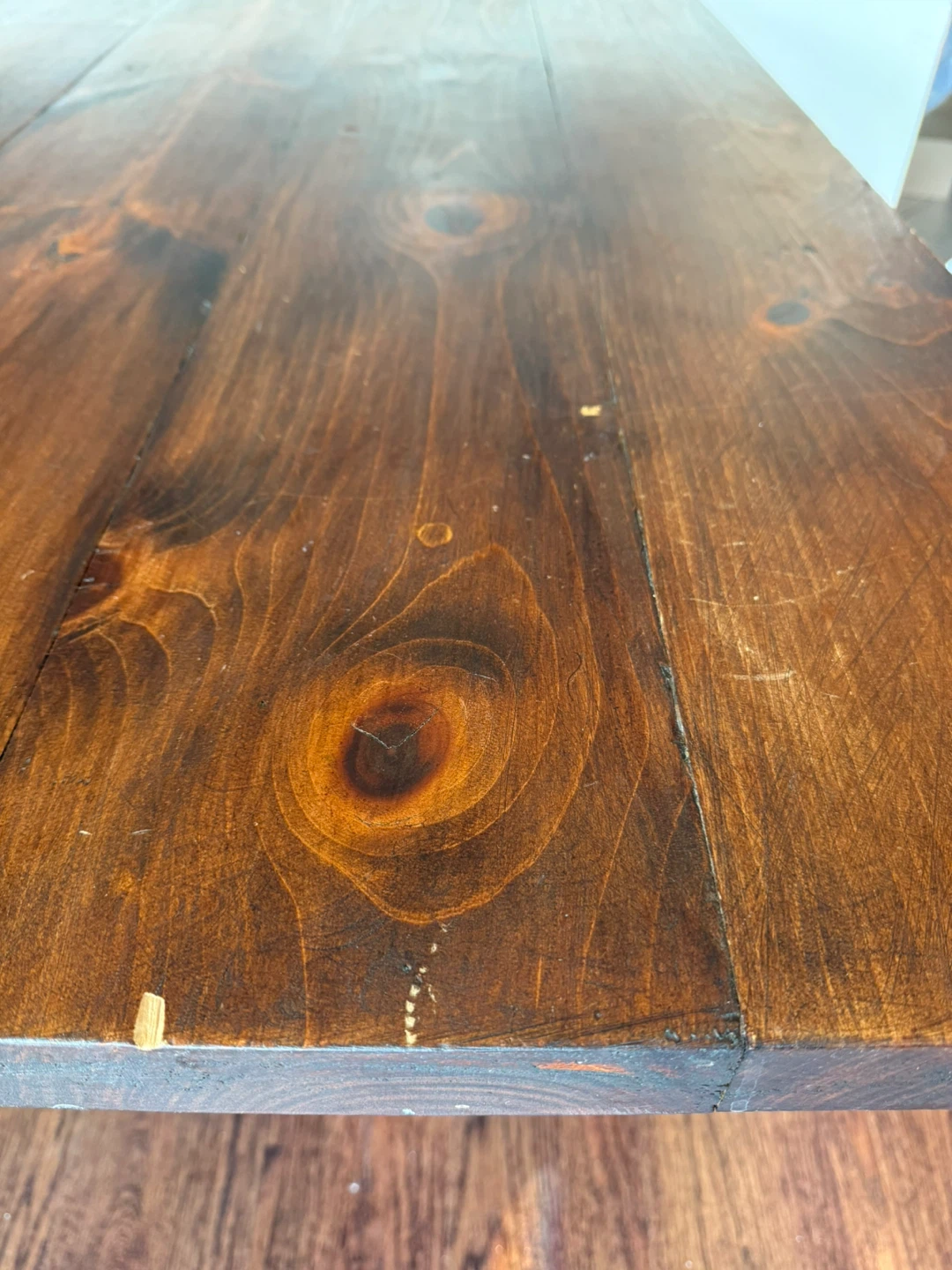 Rustic Wood Dining Table with X-Base - photo 3
