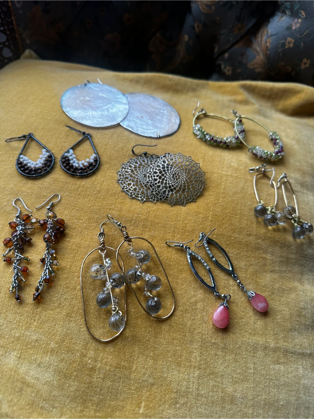 Y2K Earth Tones Earrings Lot - photo 5