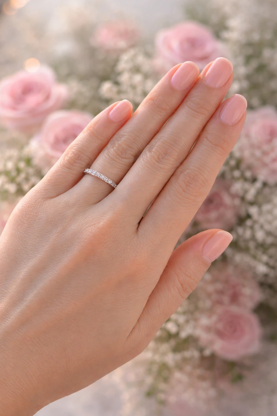 Moissanite 925 Sterling silver band ring