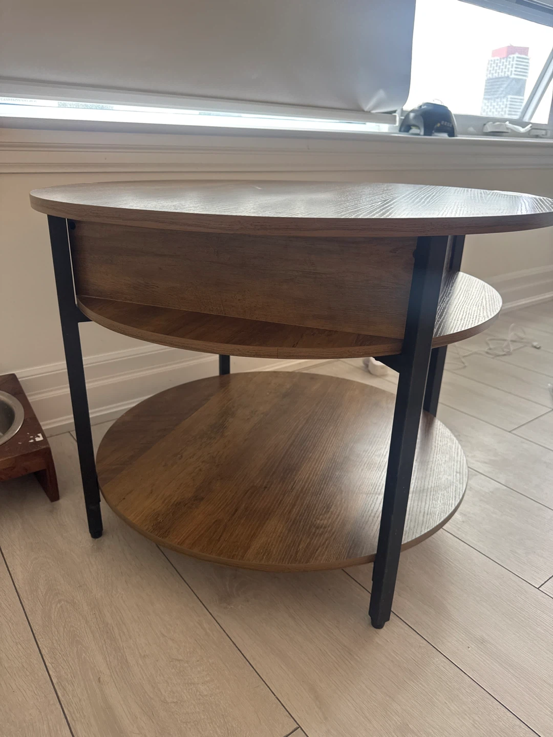 Round Lift-Top Coffee Table - photo 2