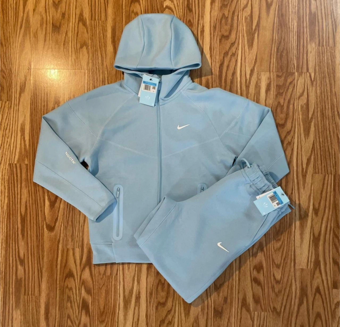 Nike NOCTA Light Blue Tech Fleece Tracksuit Set - All Sizes