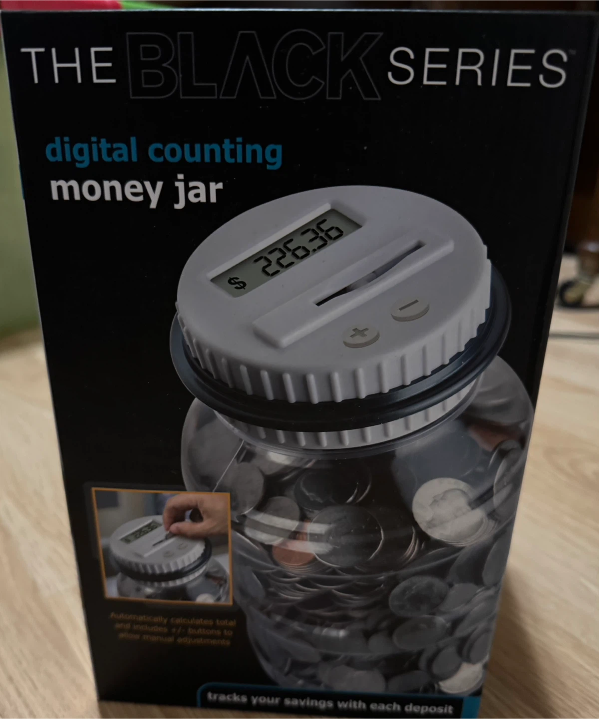 The Black Series Digital Counting Money Jar
