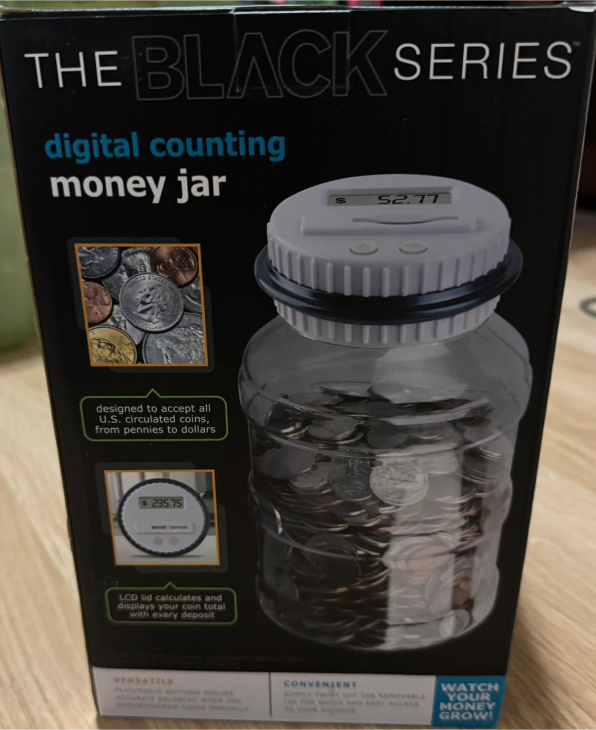 The Black Series Digital Counting Money Jar - photo 2