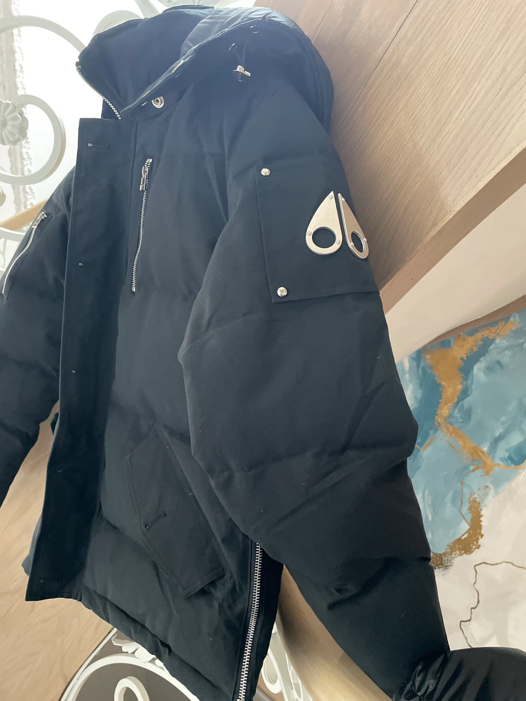 Moose Knuckles Black Down Filled Puffer Jacket M/M