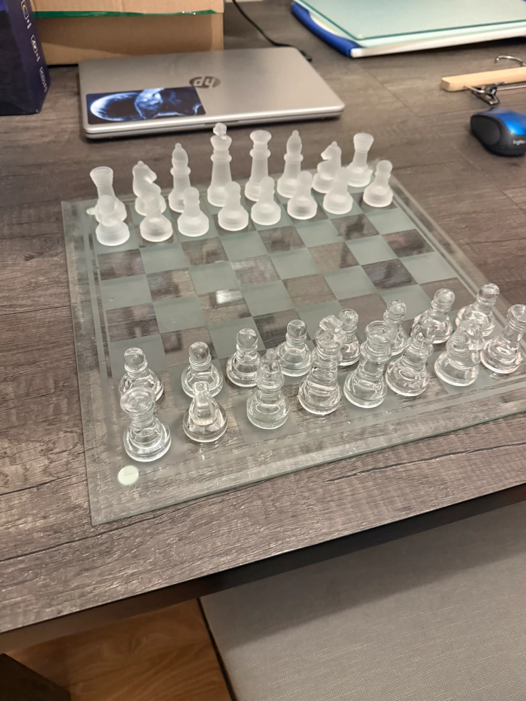 Glass Chess Set
