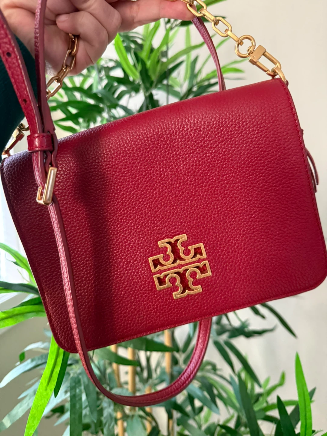 Tory Burch Red Leather Kira Wallet Crossbody Bag - photo 3