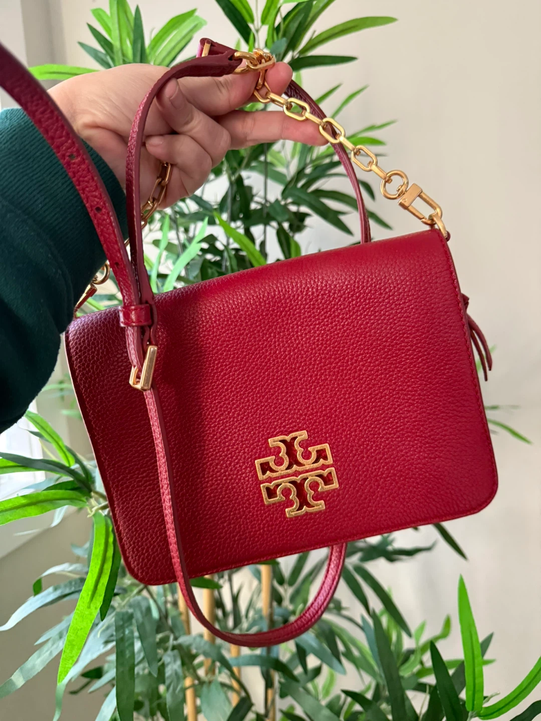 Tory Burch Red Leather Kira Wallet Crossbody Bag - photo 4