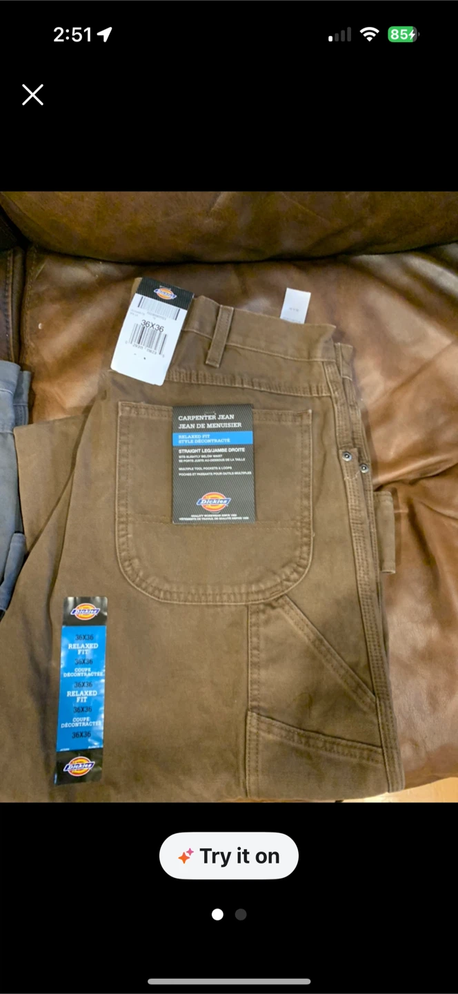 Dickies Carpenter Jeans - Brown - 36x36