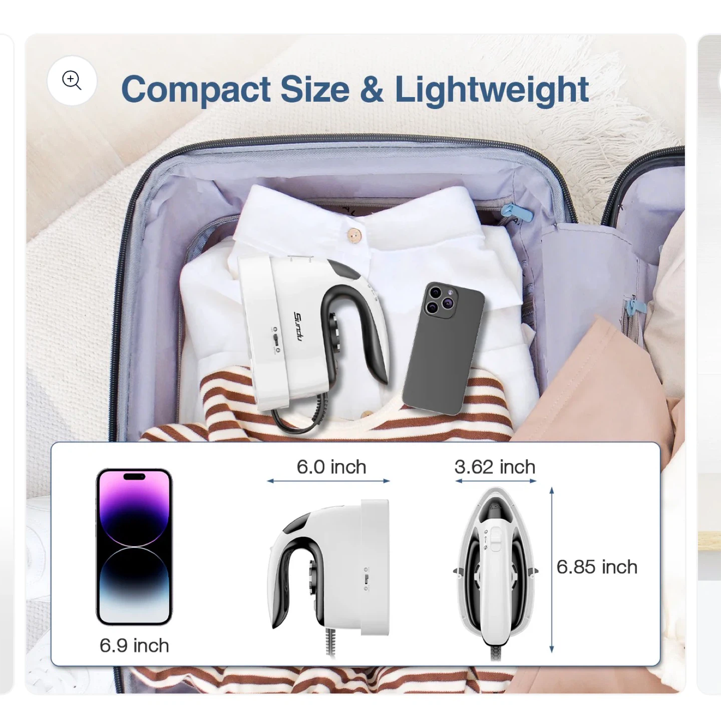 New Sundu Portable & Lightweight Travel Steam Iron - photo 2