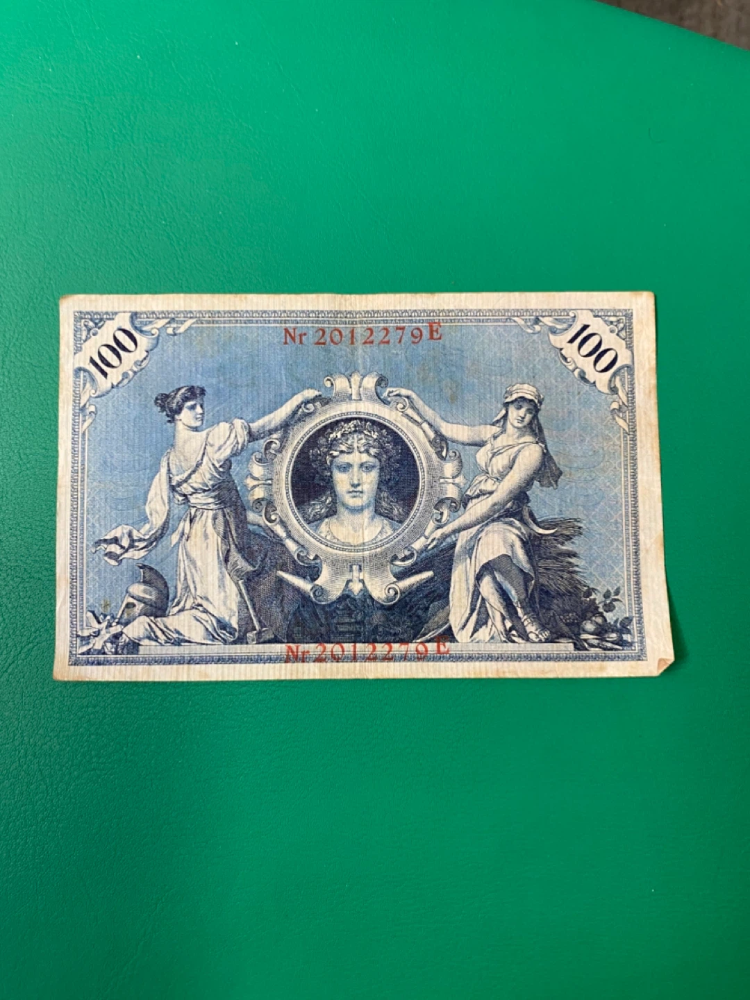 100 Mark Banknote - 1908 German Reichsbanknote