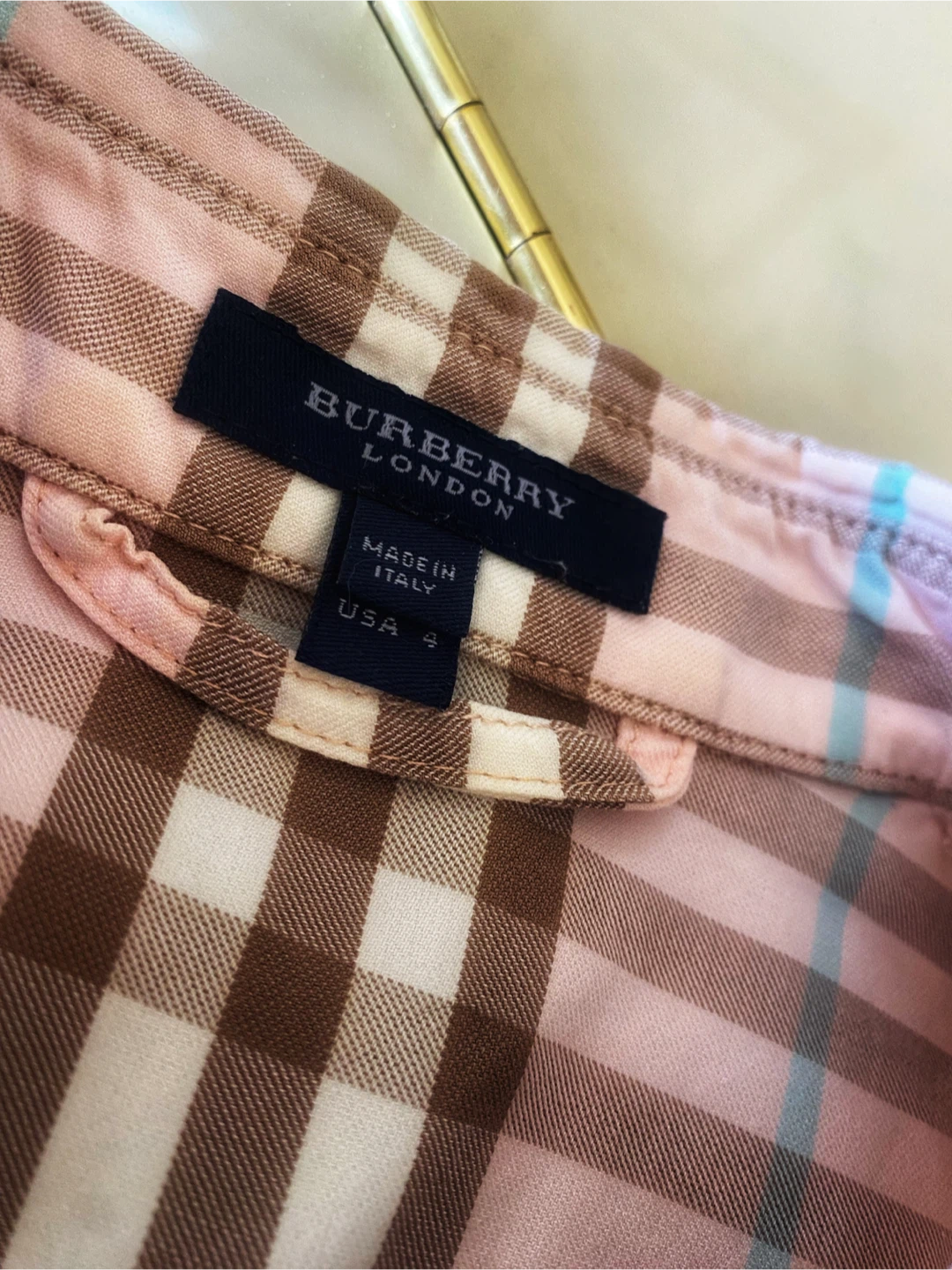 💖Burberry London Women's Sleeveless Dress - Pink Plaid